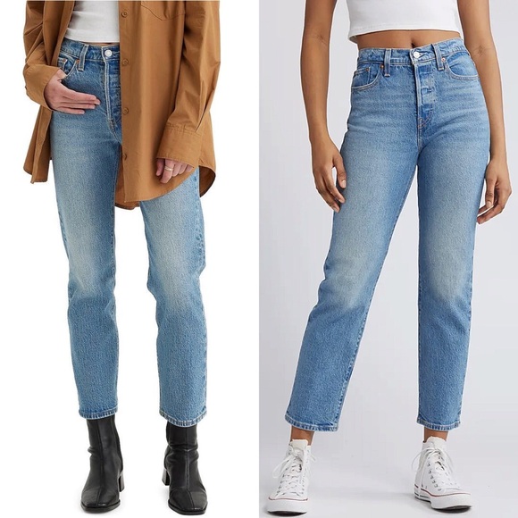 Levi’s Wedgie Rigid Denim Light Wash Tapered Jeans | 27 - Picture 1 of 5